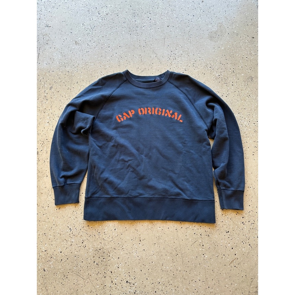 y2k‎ navy blue and orange gap original crewneck size XS good condition